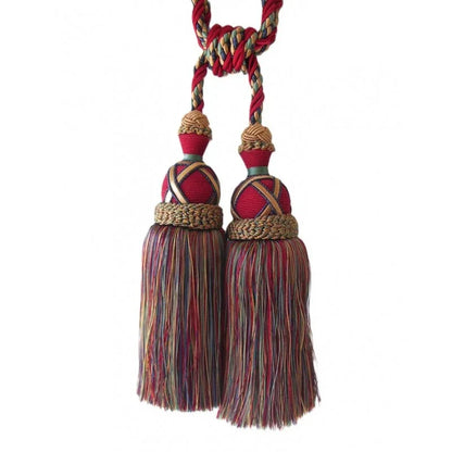 Multi Coloured Double Tassel Curtain Tieback - Mekamart Australia