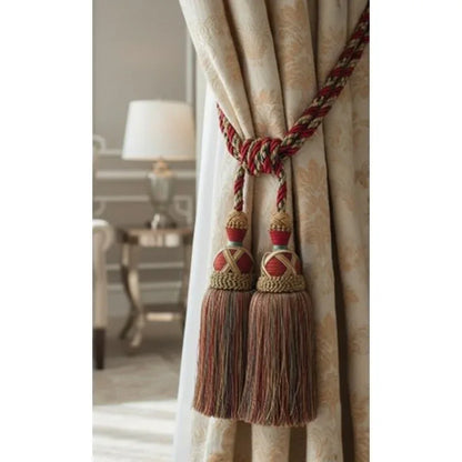 Multi Coloured Double Tassel Curtain Tieback - Mekamart Australia