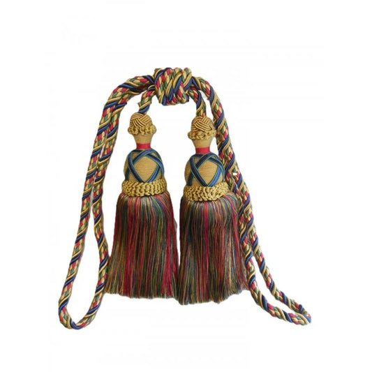 Multi Coloured Double Tassel Curtain Tieback - Mekamart Australia