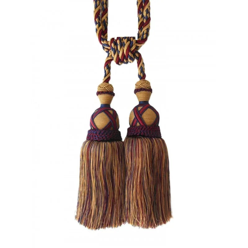 Multi Coloured Double Tassel Curtain Tieback - Mekamart Australia