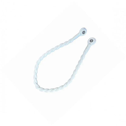 Magnetic weaved rope tieback White - Mekamart Australia