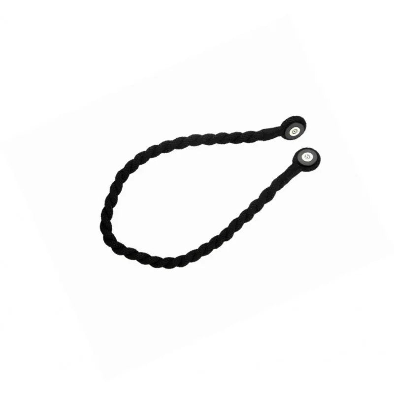 Magnetic weaved rope tieback Black - Mekamart Australia