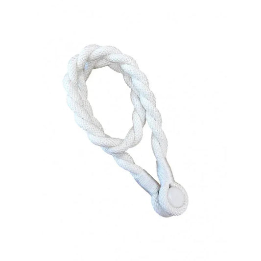 Magnetic weaved rope tieback Off White - Mekamart Australia