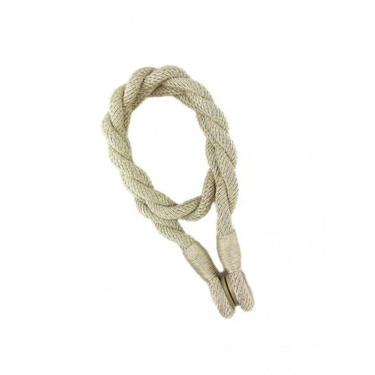 Magnetic weaved rope tieback Linen - Mekamart Australia