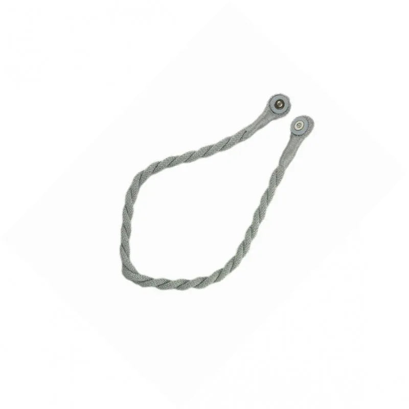 Magnetic weaved rope tieback Silver - Mekamart Australia