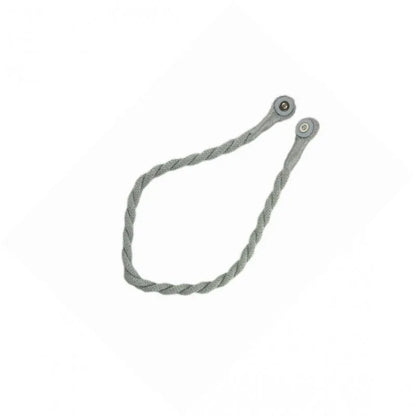 Magnetic weaved rope tieback Silver - Mekamart Australia