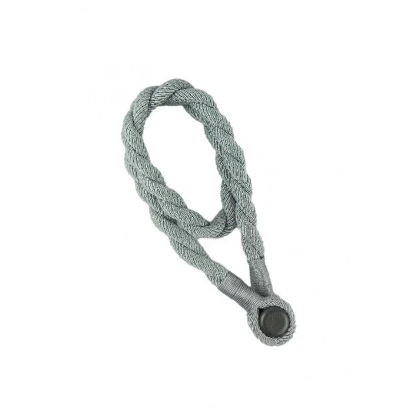 Magnetic weaved rope tieback Grey - Mekamart Australia
