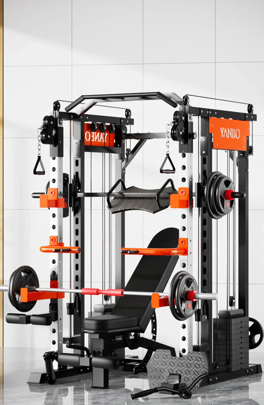 SmartFit M1 Max 130kg Pin Loaded Multi Functional Training Smith Machine Home Gym Power Rack Machine package - Mekamart Australia