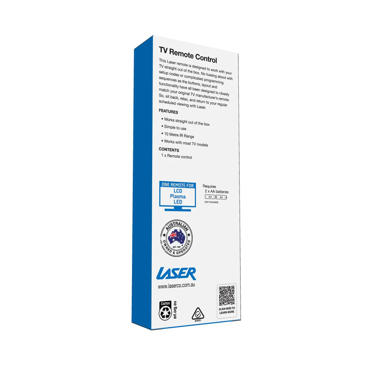 Laser Remote Control for Panasonic TV - Mekamart Australia