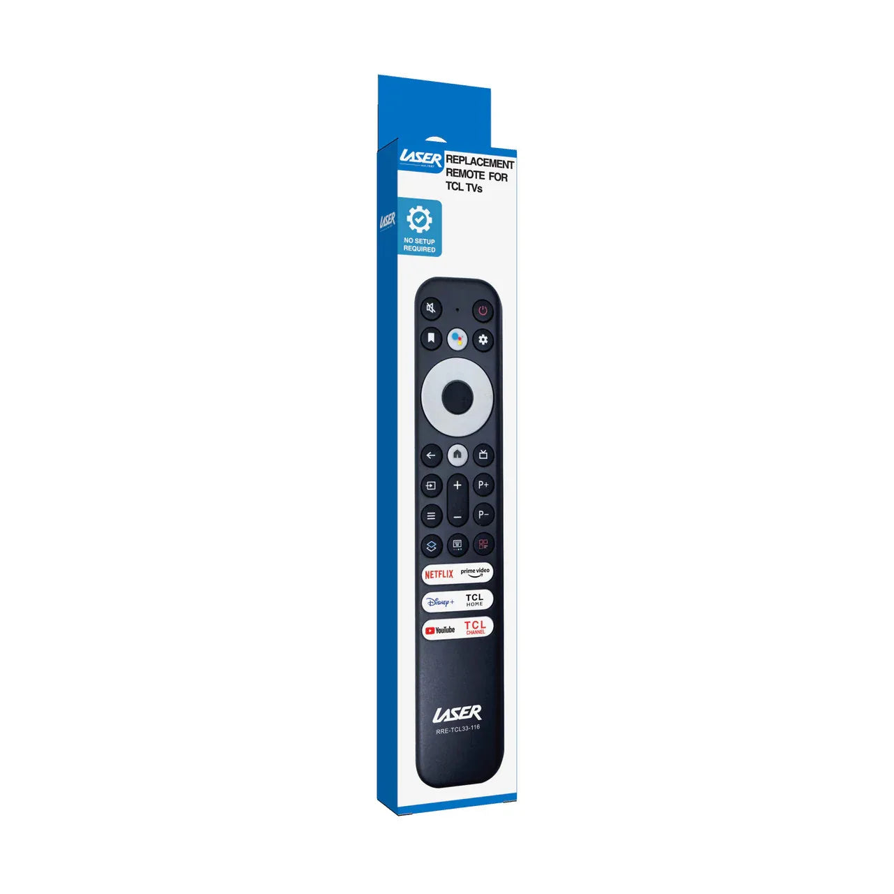Laser Remote Control for TCL TVs - Black - Mekamart Australia