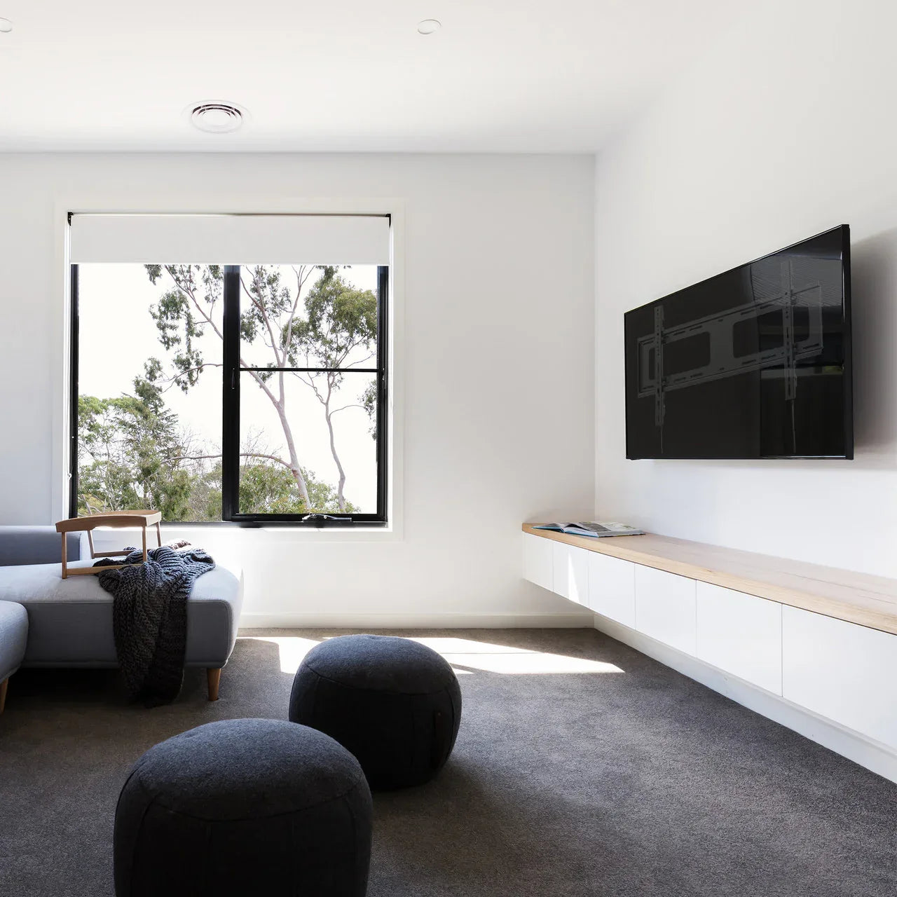 Laser Fixed Slim Profile TV Wall Mount - 37 to 80 Inch Panels - Mekamart Australia
