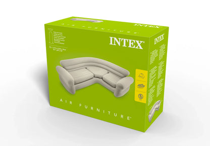 Intex Corner Sofa L-Shaped Inflatable Couch 68575 - Mekamart Australia