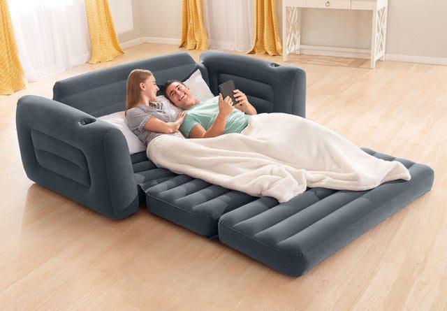 Intex Pull Out Sofa Queen Bed 66552 - Mekamart Australia