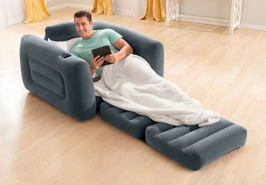 Intex Pull Out Sofa Single Bed 66551 - Mekamart Australia