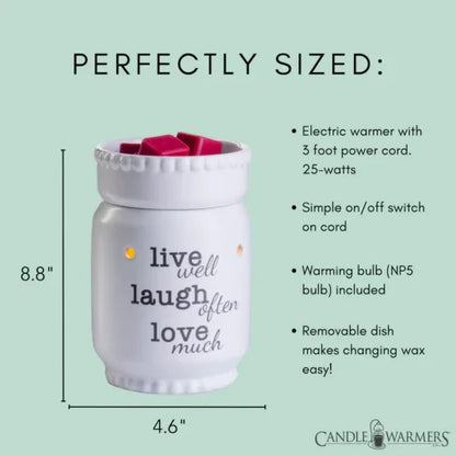 Live Laugh Love Illumination Warmer - Mekamart Australia