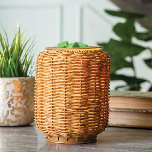 Wicker Lantern Illumination Warmer - Mekamart Australia