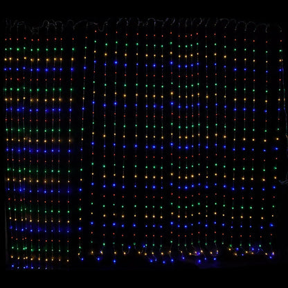 Samland 750 LED 620cmx240cm Copper Wire Curtain Light in Multi Colour - Mekamart Australia