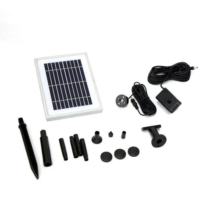 Samland 6V 200LPH Solar Pump with Battery Backup Panel for Small Pond Fountain Feature - Mekamart Australia
