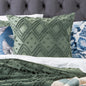 Medallion Sage Cotton Vintage Washed Tufted Super King Quilt Cover set by Park Avenue - Mekamart Australia