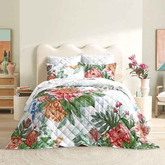 Florence Quilted Reversible Queen/King Coverlet Set by Renee Taylor - Mekamart Australia