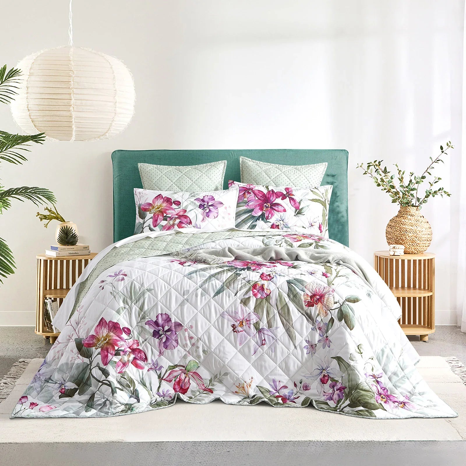 Kashmir Quilted Reversible Queen/King Coverlet Set by Renee Taylor - Mekamart Australia