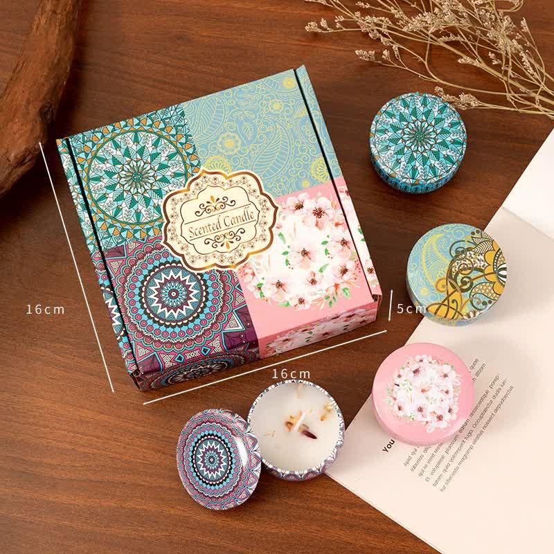 4 Pack Scented Candles Gifts for Women: Aromatherapy Candle Set, Soy Candles for Home Scented, Up to 120H Burning, Candle Gift Set for Bath Meditation Birthday, Diwali, Thanksgiving, Christmas Gifts - Mekamart Australia