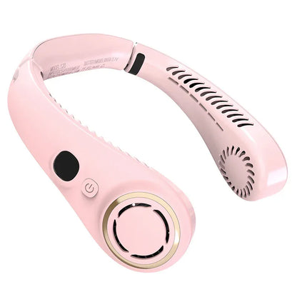 Portable Neck Fan Upgraded, Neckbrace Personal Hands Free, 5 Speed Gears Adjustment, 2000 mAh Wearable Bladeless Quiet Rechargeable for Outdoor Indoor, Gifts for Women Men- Pink Christmas Gifts - Mekamart Australia