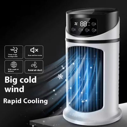 USB portable air conditioner humidifier - 6-speed adjustment, ultra-quiet 25 decibels, mini air conditioner for home, office and dormitory, 6-hour timer, festival gift, suitable for use in home, office and dormitory - Mekamart Australia
