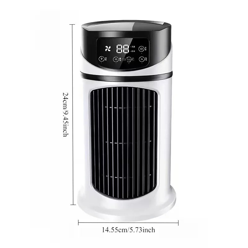 USB portable air conditioner humidifier - 6-speed adjustment, ultra-quiet 25 decibels, mini air conditioner for home, office and dormitory, 6-hour timer, festival gift, suitable for use in home, office and dormitory - Mekamart Australia