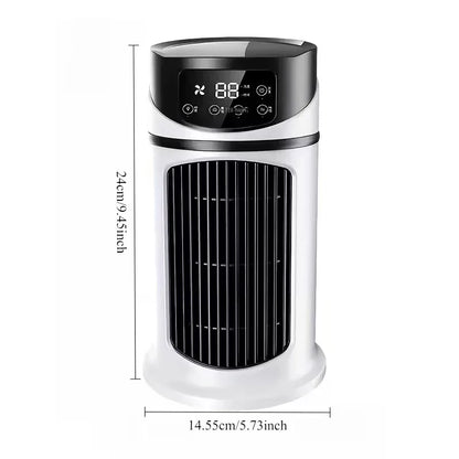 USB portable air conditioner humidifier - 6-speed adjustment, ultra-quiet 25 decibels, mini air conditioner for home, office and dormitory, 6-hour timer, festival gift, suitable for use in home, office and dormitory - Mekamart Australia