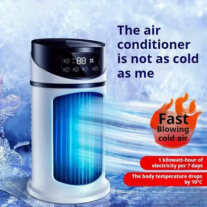 USB portable air conditioner humidifier - 6-speed adjustment, ultra-quiet 25 decibels, mini air conditioner for home, office and dormitory, 6-hour timer, festival gift, suitable for use in home, office and dormitory - Mekamart Australia