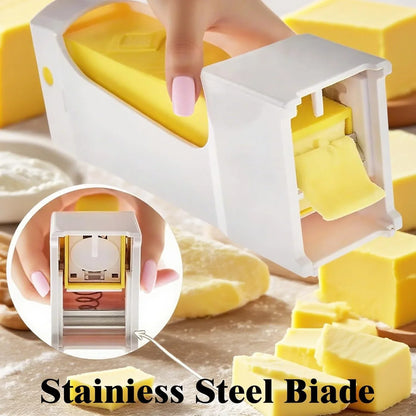 Butter Slicer for Pre-Sliced Butter & Cheese Cutter with Storage Container - Kitchen Tool for Baking, Cooking, Sandwiches, Bread, Cookies (1PC) - Mekamart Australia