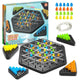 Chain Game – Multiplayer Strategy Board Puzzle for Kids & Adults | Fun Geometric Chess with Rubber Bands, 2–4 Players | Ideal Family Game for Parties, Gifts & Screen-Free Play - Mekamart Australia