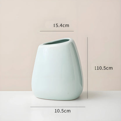 Modern Ceramic Vase Set (3-Piece): Minimalist Home Decor for Living Room Flower Arrangements (Blue) | Other Styles Available in Store - Mekamart Australia