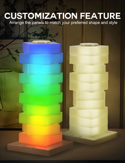 Customizable RGB Cube Lamp: USB-Powered LED Tower Light for Australian Gamerooms, Bedrooms & Room Decor - Mekamart Australia