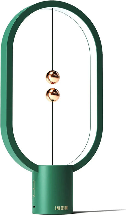 Green Magnetic Balance LED Table Lamp: USB-Powered, Dimmable Eye-Care Light with Award-Winning Design for Australian Homes & Offices - Mekamart Australia