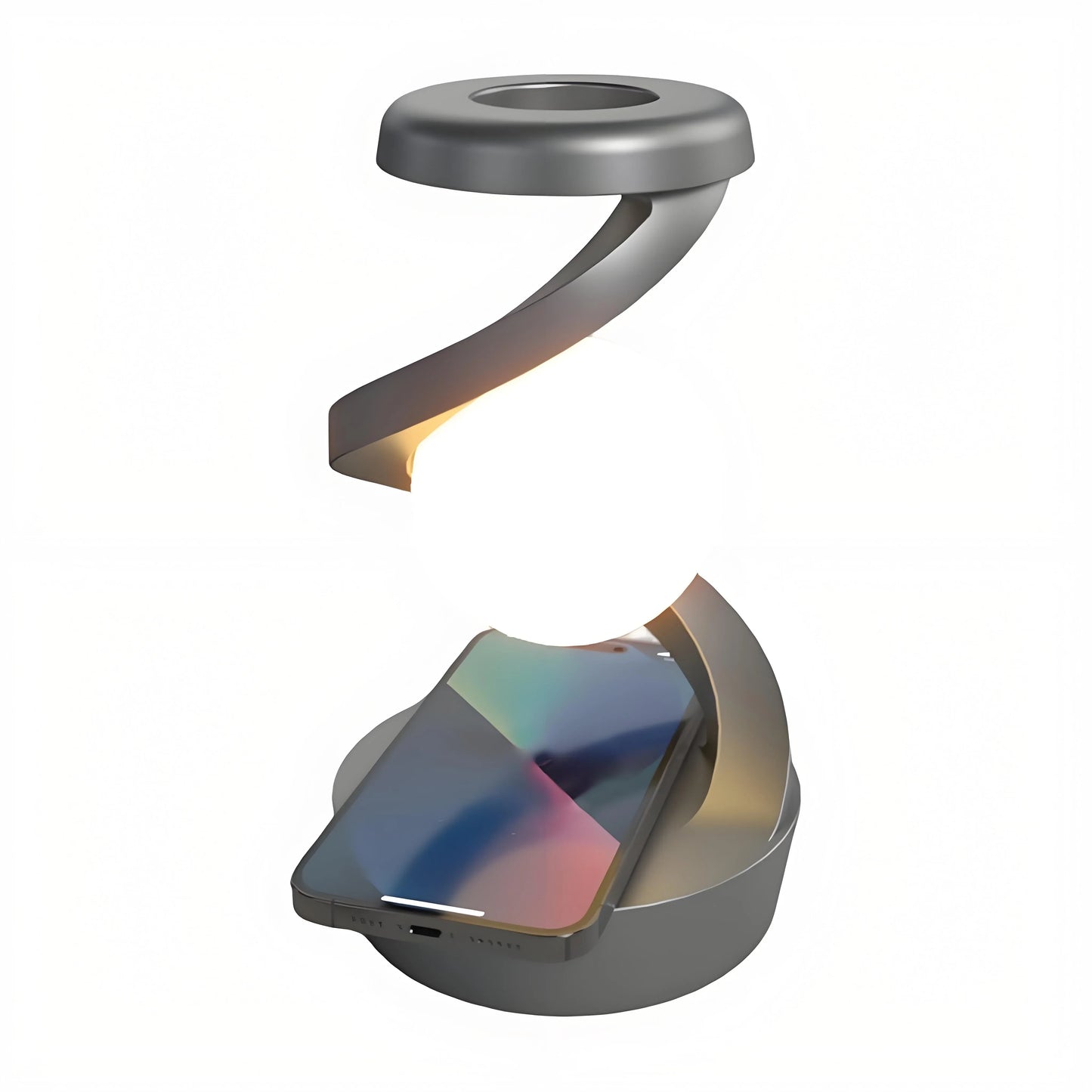Rotating Levitating Night Light with RGB Colors & Wireless Charging: 1-Second Palm-Activated Spin, Motion-Sensing – Futuristic Lighting for Australian Bedrooms & Offices - Mekamart Australia