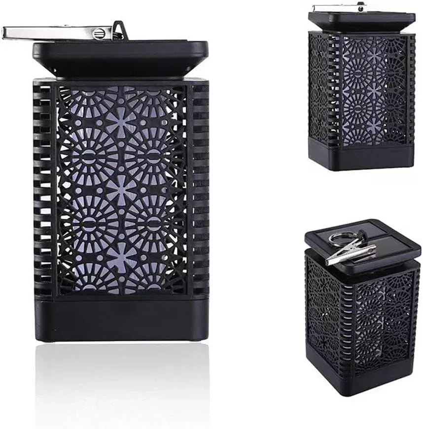 2-Pack Solar Garden Stake Light with Floral Pattern: 12 LED Outdoor Decorative Light with Multiple Mounting Options - Mekamart Australia