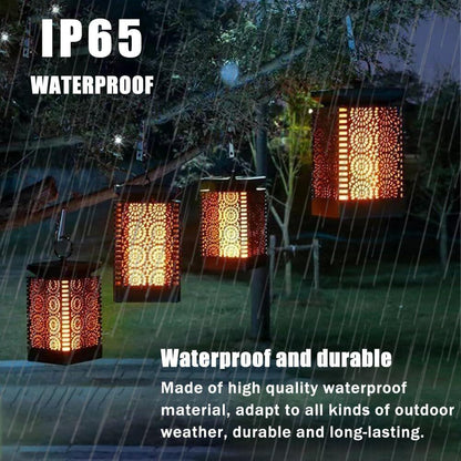 2-Pack Solar Garden Stake Light with Floral Pattern: 12 LED Outdoor Decorative Light with Multiple Mounting Options - Mekamart Australia