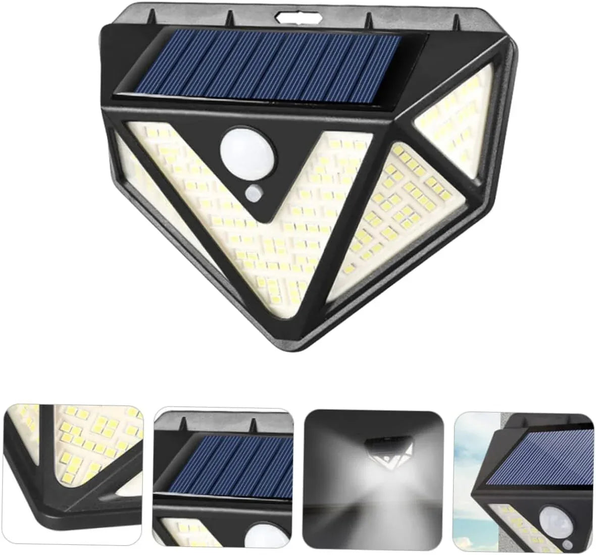 2-Pack Solar LED Motion Sensor Wall Light: Dusk-to-Dawn Outdoor Lighting for Aussie Gardens, Fences & Patios - Mekamart Australia