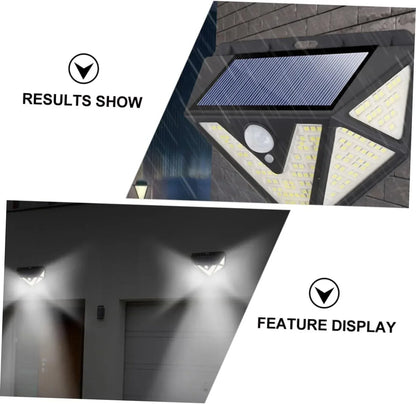 2-Pack Solar LED Motion Sensor Wall Light: Dusk-to-Dawn Outdoor Lighting for Aussie Gardens, Fences & Patios - Mekamart Australia