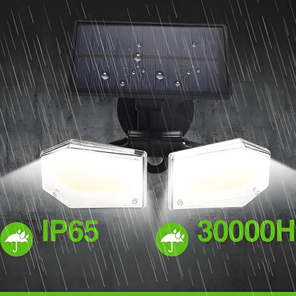 4-Pack Solar Motion Sensor Wall Lights: Double-Head Adjustable Cob LED Outdoor Lights for Garden, Patio & Pathway - Mekamart Australia