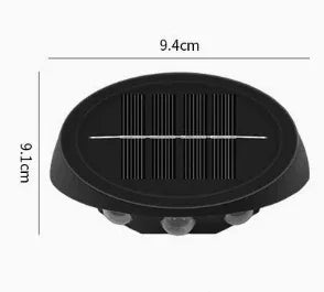 Solar Outdoor Wall Lights (2-Pack): IP44 Waterproof LED Sconces for Garden, Patio & Pathway Lighting（Warm light） - Mekamart Australia