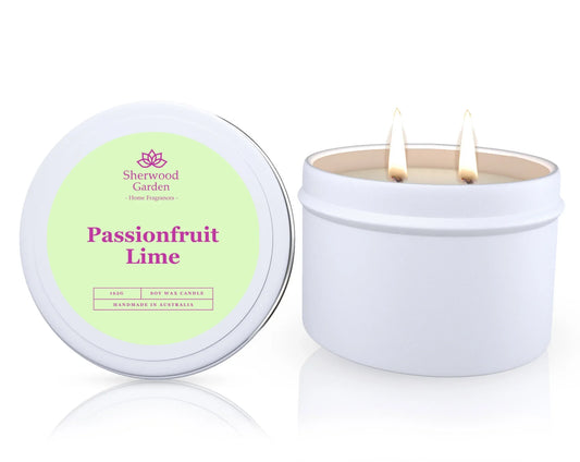 Passionfruit Lime Soy Candle Tin 165g - Mekamart Australia