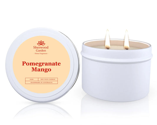Pomegranate Mango Soy Candle Tin 165g - Mekamart Australia