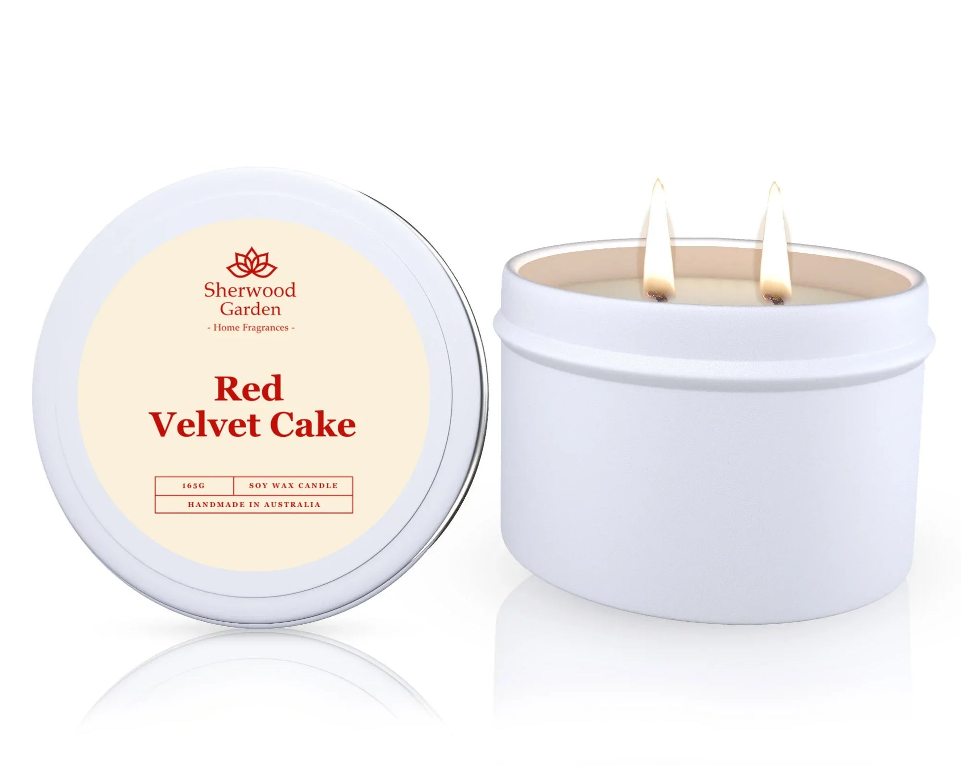Red Velvet Cake Soy Candle Tin 165g - Mekamart Australia