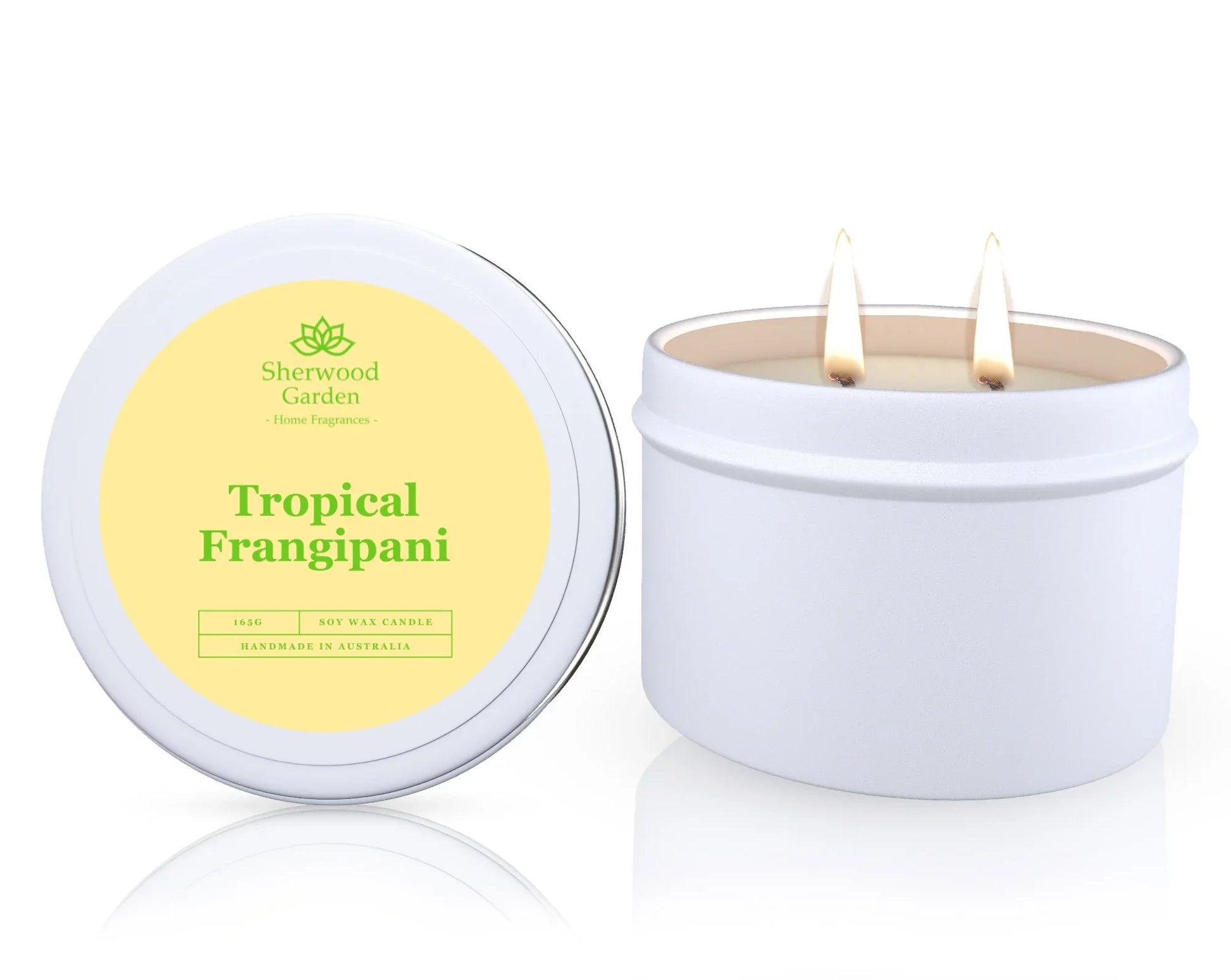 Tropical Frangipani Soy Candle Tin 165g - Mekamart Australia