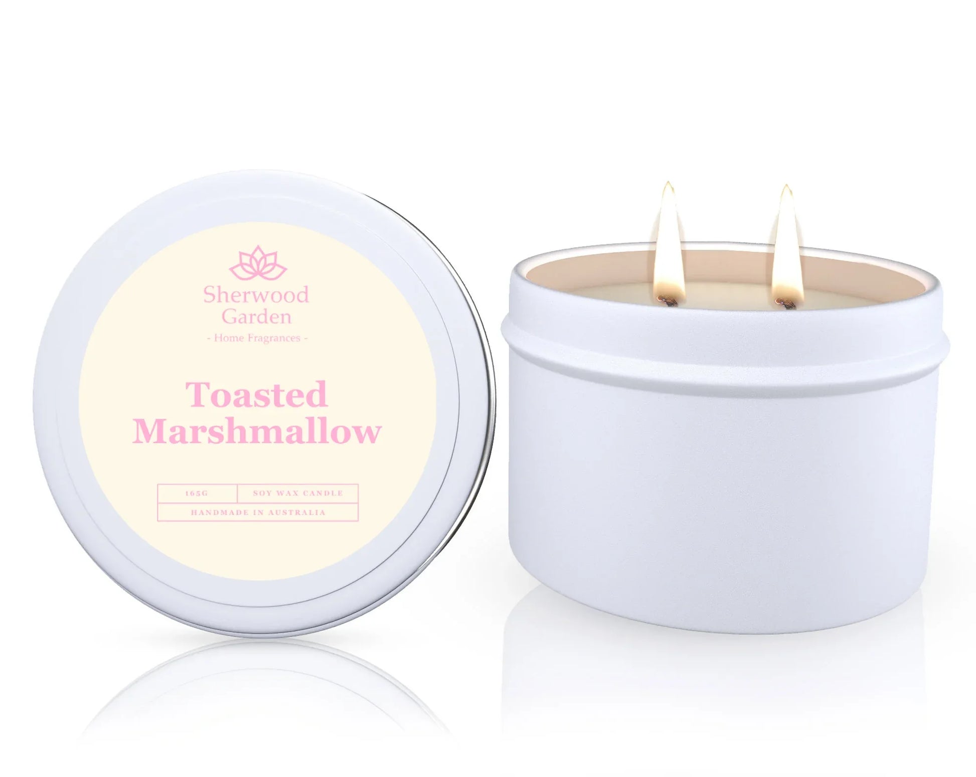 Toasted Marshmallow Soy Candle Tin 165g - Mekamart Australia
