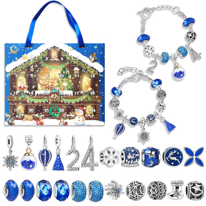 Christmas DIY Jewelry & Craft Advent Calendar(M-11,25*21*1.8) - Mekamart Australia