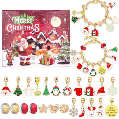 Christmas DIY Jewelry & Craft Advent Calendar(M-17H,20*17*1.1) - Mekamart Australia